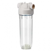 Osmio Premium 10" Clear Filter Housing 1/2" Female BSP Brass 