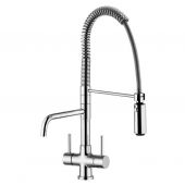 Osmio Azzurra 3-Way (Tri-flow) Kitchen Tap Spray Hose