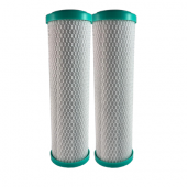 Osmio 2.5" x 10" Carbon Block 5 Micron Filter Dual Pack 