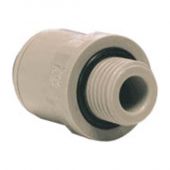 3/8" Pushfit x 3/8" BSP/NPTF Male Straight Adapter