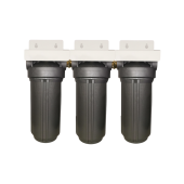 Osmio Antibacterial  Grey 4.5 x 10 Inch Triple Full Flow Housing