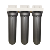 Osmio Antibacterial  Grey 4.5 x 20 Inch Triple Full Flow Housing