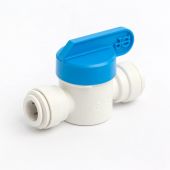 1/4" to 1/4" Push Fit Shut Off Valve