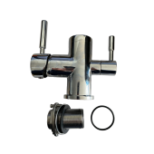 Osmio Bella Chrome Complete Base With Handles and Valves