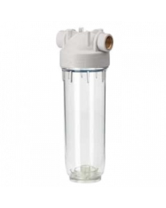 Osmio Premium 10" Clear Filter Housing 1/2" Female BSP Brass 