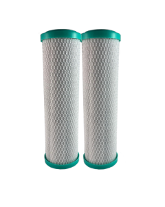 Osmio 2.5" x 10" Carbon Block 5 Micron Filter Dual Pack 