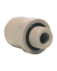 3/8" Pushfit x 3/8" BSP/NPTF Male Straight Adapter