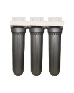 Osmio Antibacterial  Grey 4.5 x 20 Inch Triple Full Flow Housing
