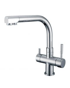 Osmio Alba Chrome 3-Way (Tri-flow) Kitchen Tap