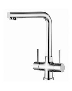 Osmio Mariella Chrome 3-Way (Tri-flow) Kitchen Tap