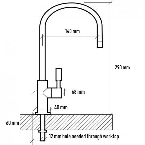 tap valve single dispenser
